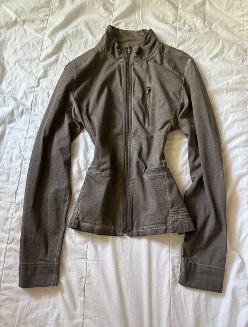 2000s Vintage high collar Avantgarde Archive high collar jacket zip up