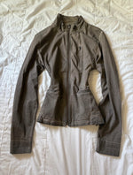 2000s Vintage high collar Avantgarde Archive high collar jacket zip up
