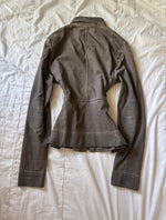 2000s Vintage high collar Avantgarde Archive high collar jacket zip up
