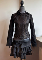 Avant Garde Leather Moto Jacket Studded Distressed Archive Rock