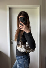 Y2K 2000s Vintage iconic GUESS rare Monogram Pinterest shoulder hobo bag archive