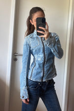 Y2K 2000s Gstar Raw Vintage Fitted Denim Icon Racing Archive Jacket