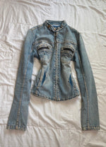 Y2K 2000s Gstar Raw Vintage Fitted Denim Icon Racing Archive Jacket