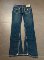 Y2K 2000s Vintage True Religion Joey Super T Bootcut Flared Jeans Size S