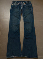 Y2K 2000s Vintage True Religion Joey Super T Bootcut Flared Jeans Size S