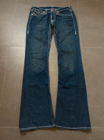 Y2K 2000s Vintage True Religion Joey Super T Bootcut Flared Jeans Size S