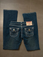 Y2K 2000s Vintage True Religion Joey Super T Bootcut Flared Jeans Size S