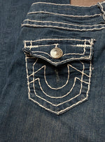 Y2K 2000s Vintage True Religion Joey Super T Bootcut Flared Jeans Size S