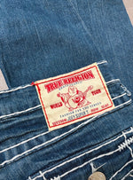 Y2K 2000s Vintage True Religion Joey Super T Bootcut Flared Jeans Size S