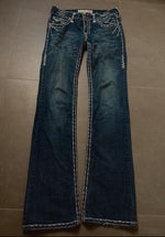 Y2K 2000s Vintage embroidered Fock Revival low waist bootcut Jeans diva Archive Pinterest