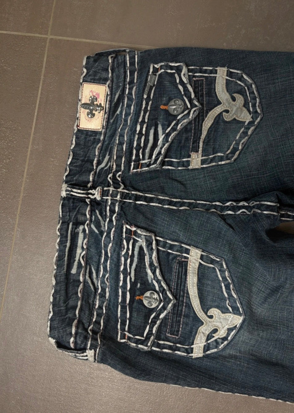 Y2K 2000s Vintage embroidered Fock Revival low waist bootcut Jeans diva Archive Pinterest