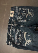 Y2K 2000s Vintage embroidered Fock Revival low waist bootcut Jeans diva Archive Pinterest